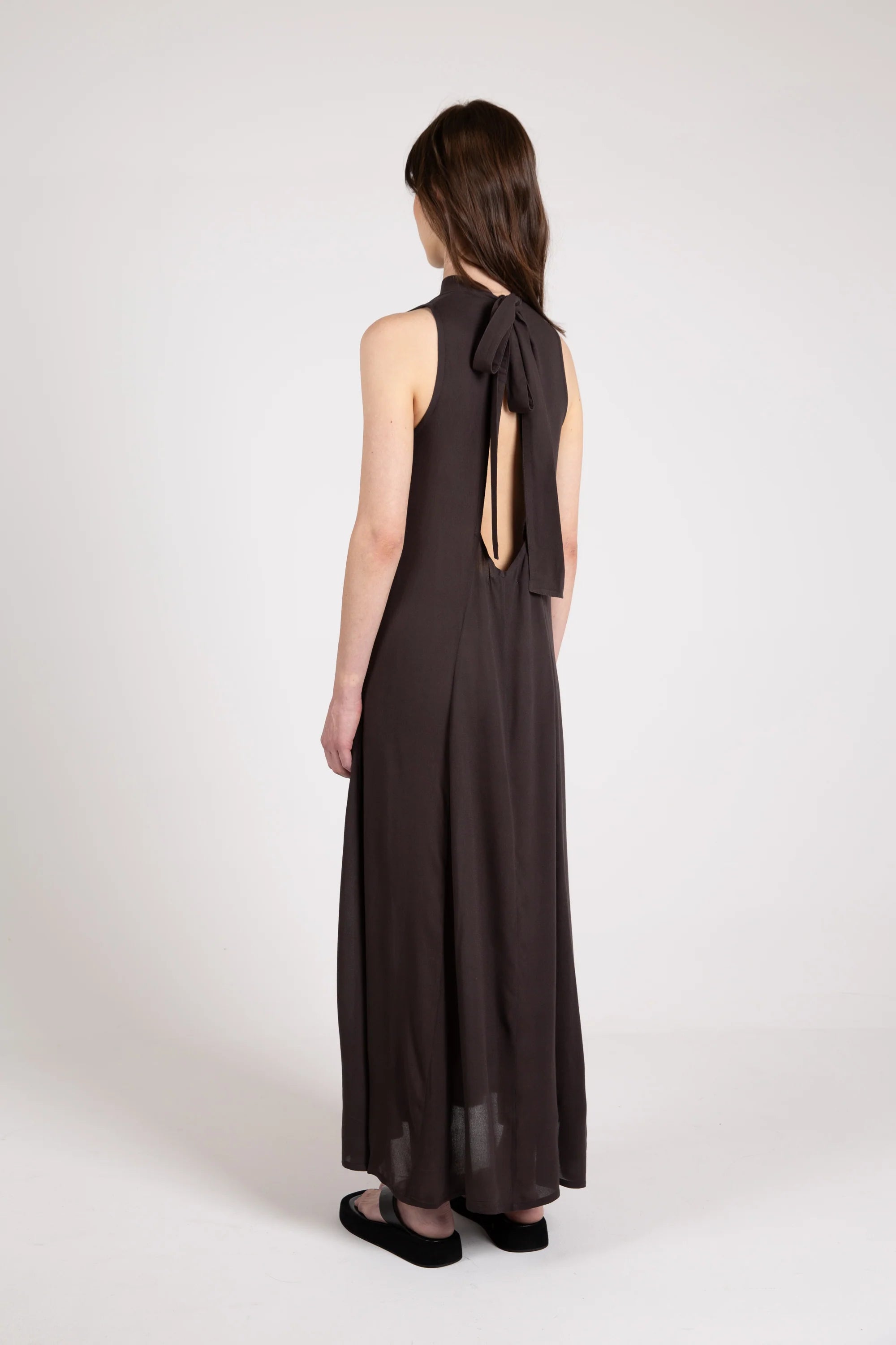 Glide Maxi Dress, Espresso