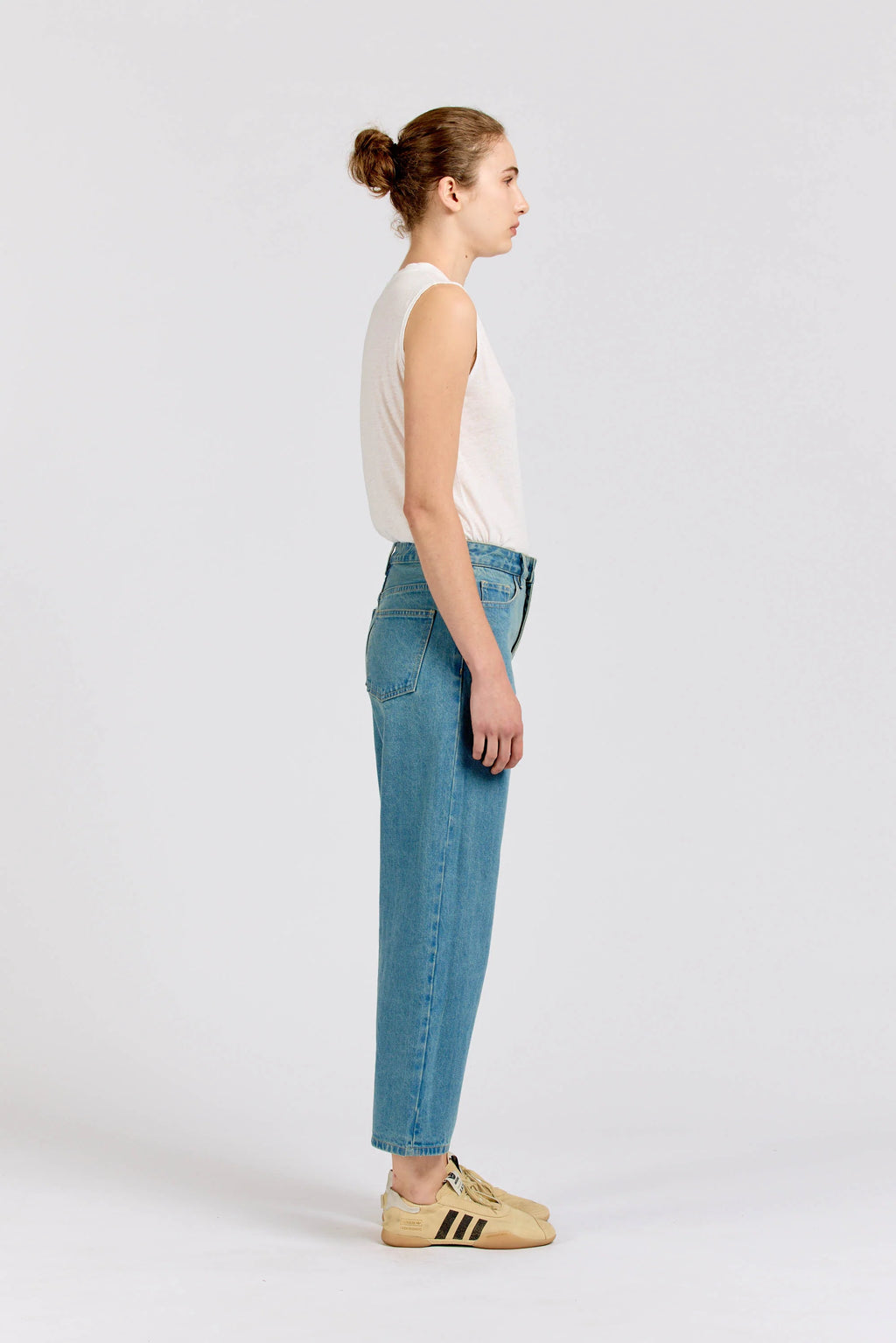 Tapered Crop Jean, Vintage Stonewash