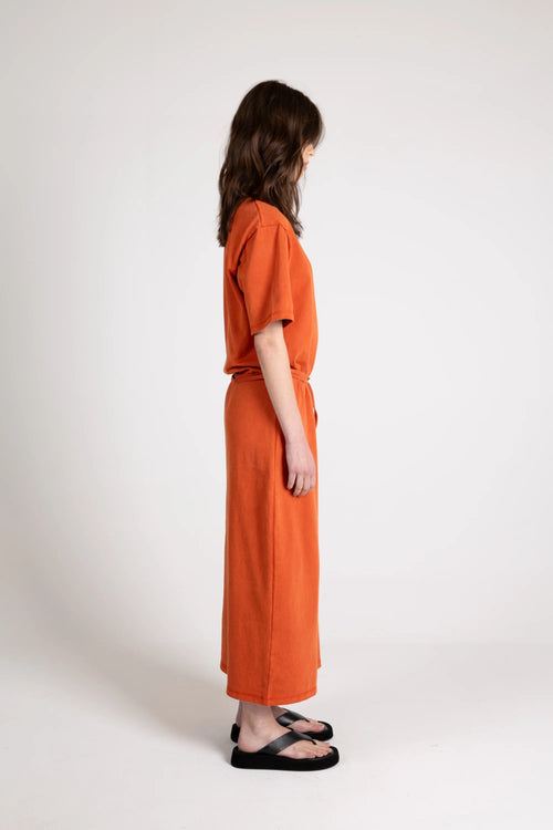 Arizona Tie Dress, Washed Brick