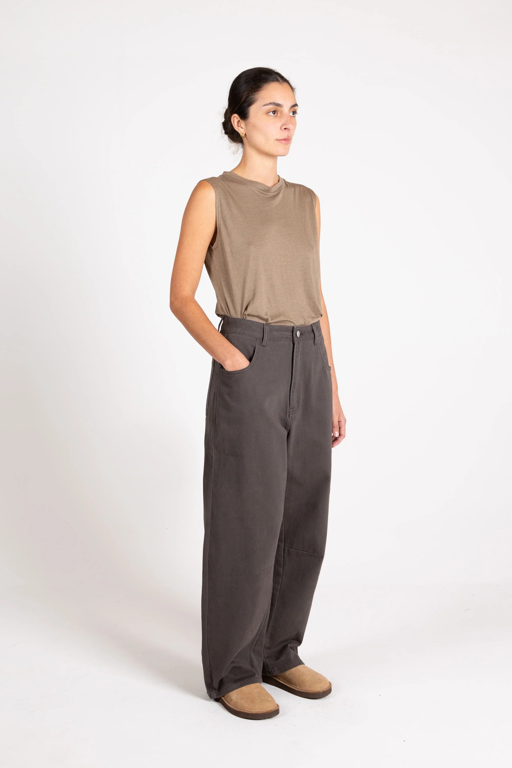 Tulip Pant, Twill, Asphalt