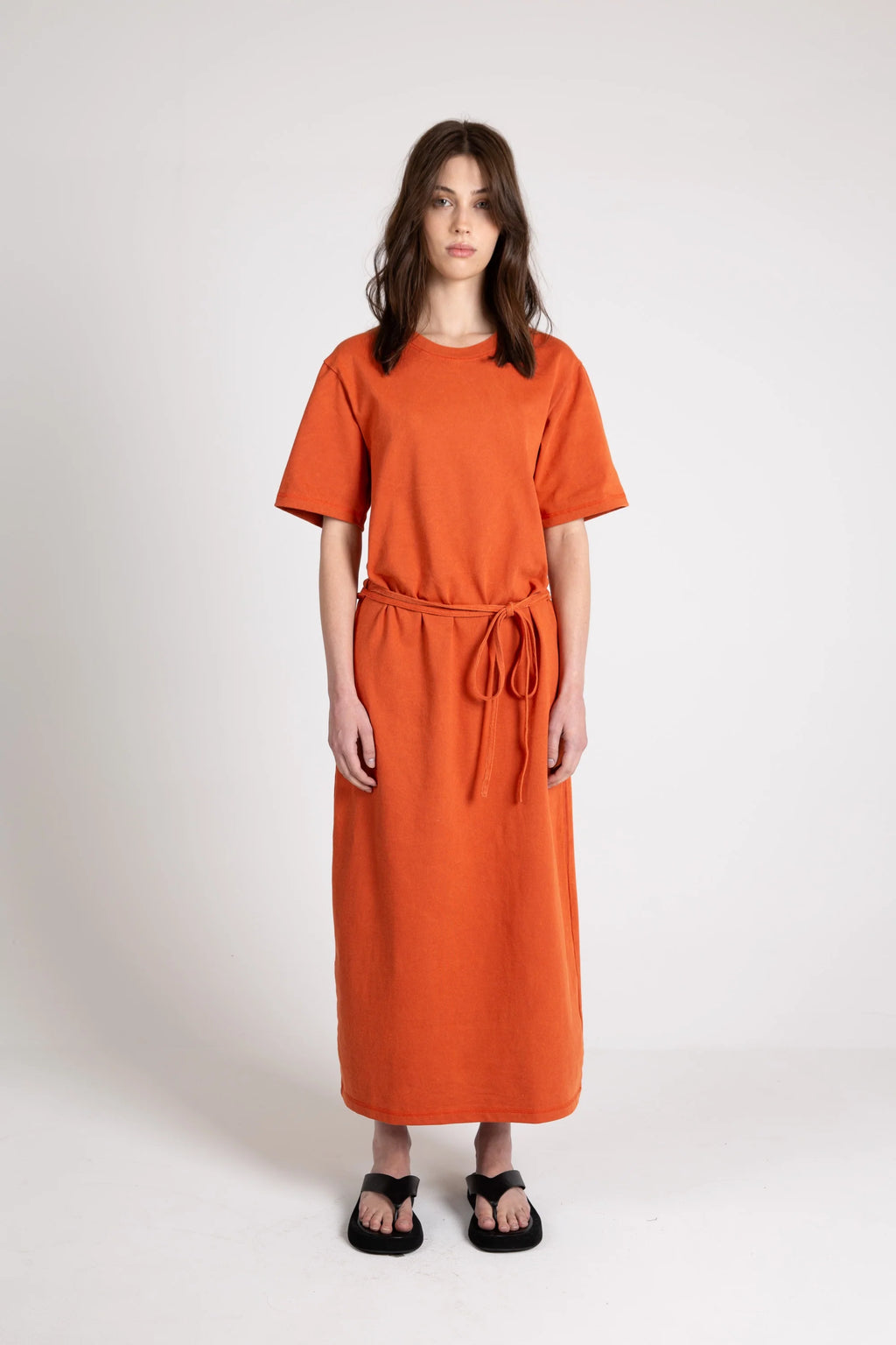 Arizona Tie Dress, Washed Brick