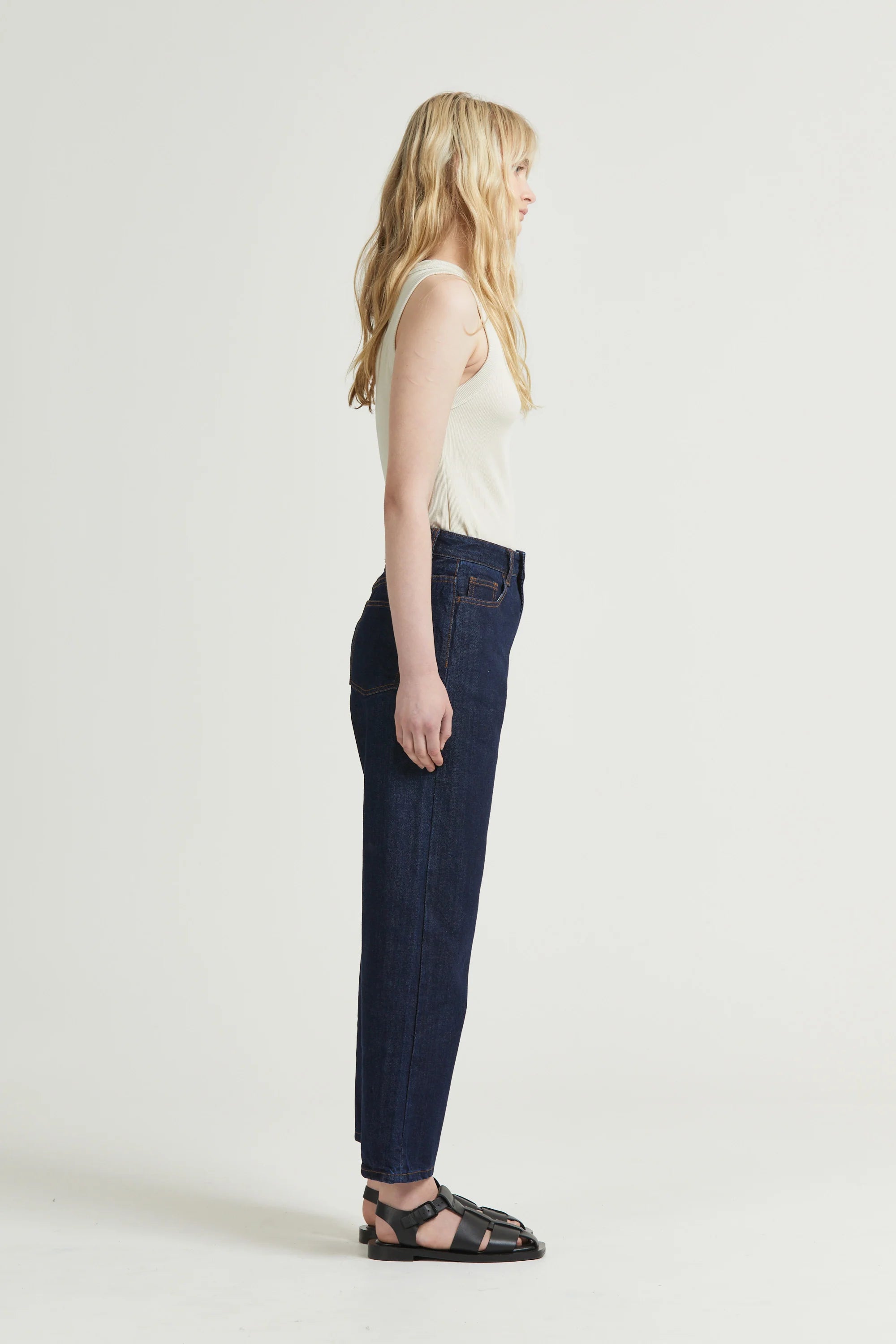 Tapered Crop Jean, Indigo