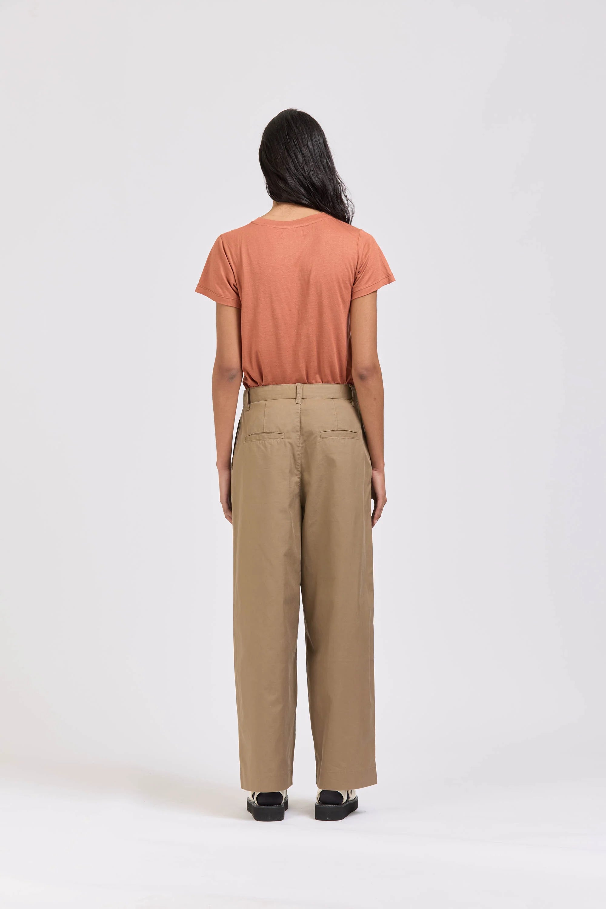 Maxi Pleat Pant, Mushroom