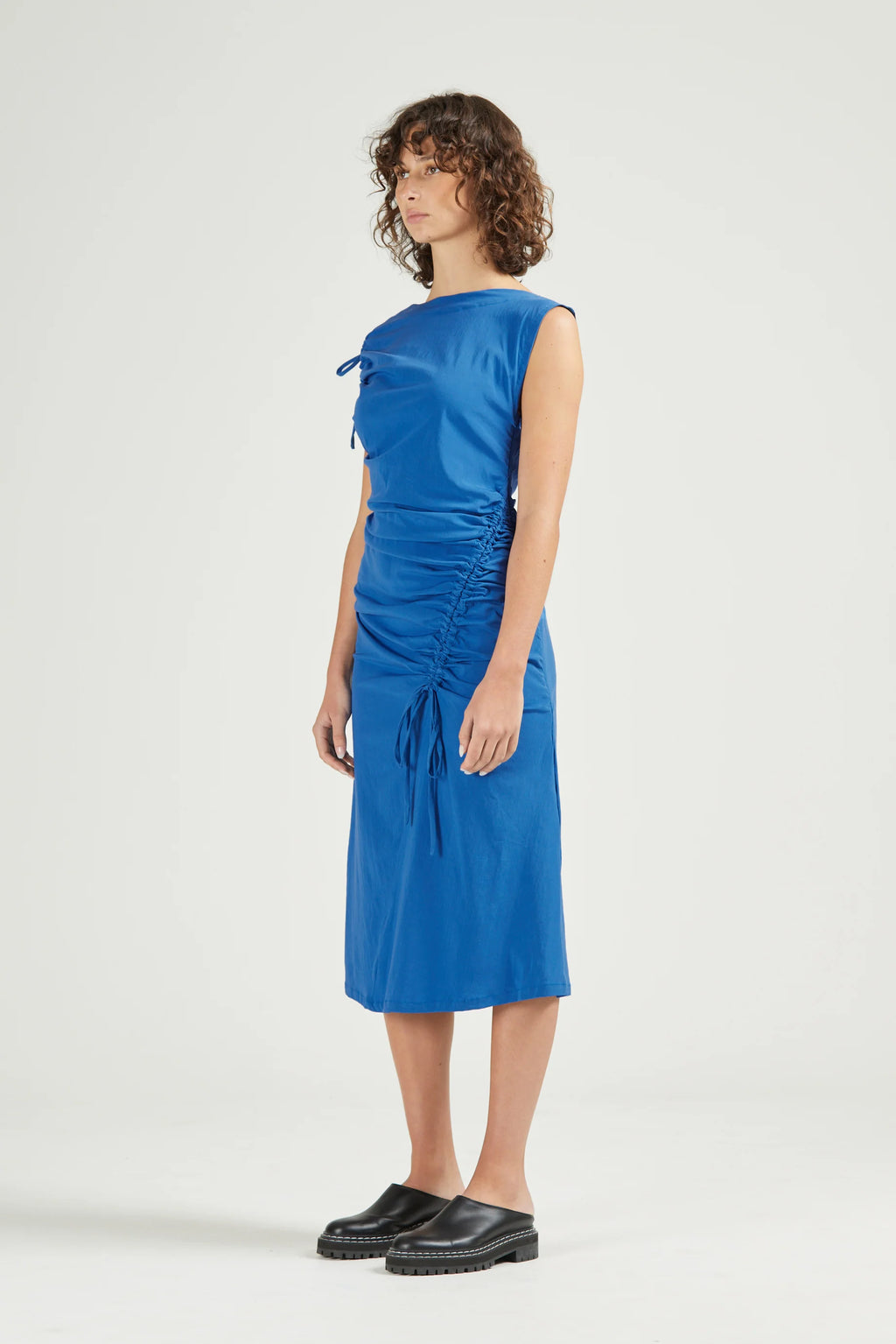Asymmetric Dress, Cobalt
