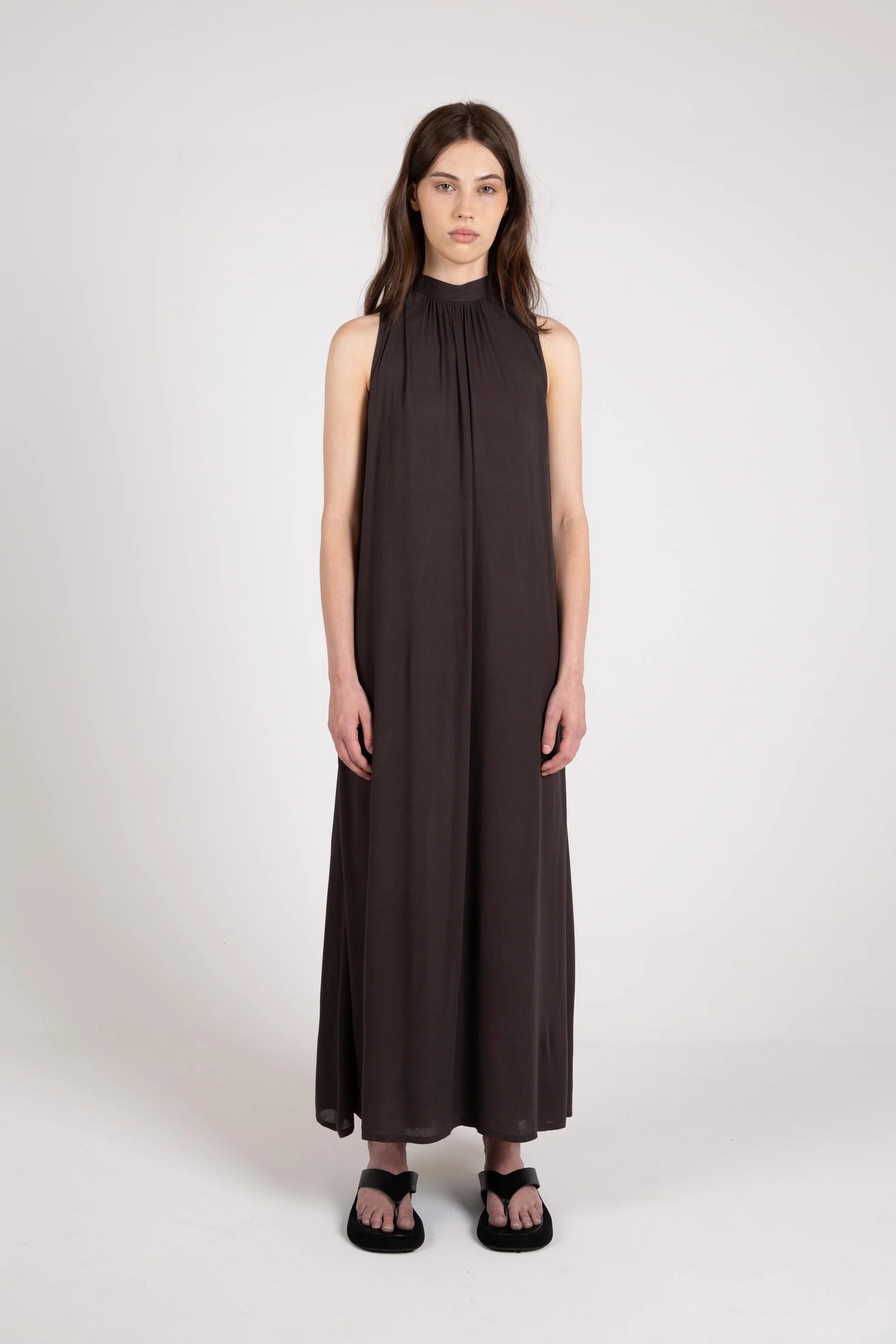 Glide Maxi Dress, Espresso