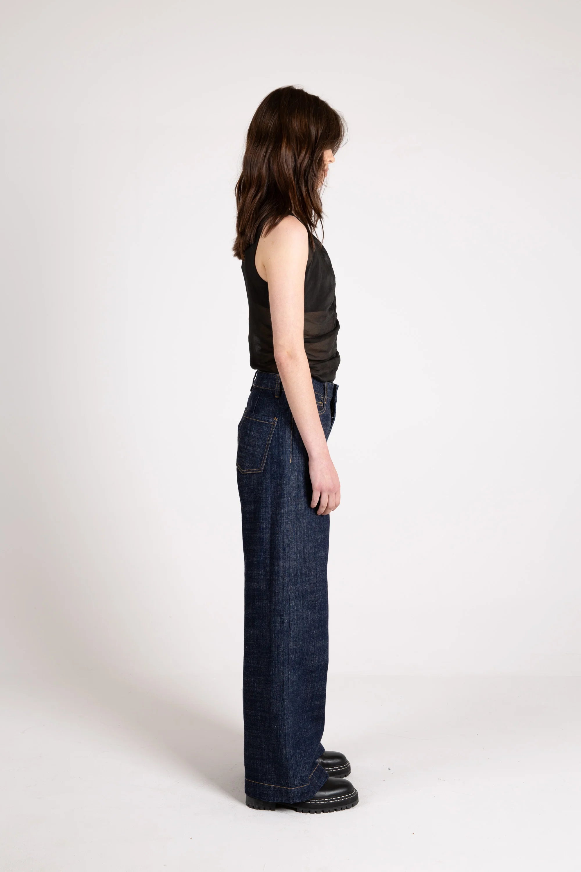 Women's Wide Selvedge Jean, Indigo