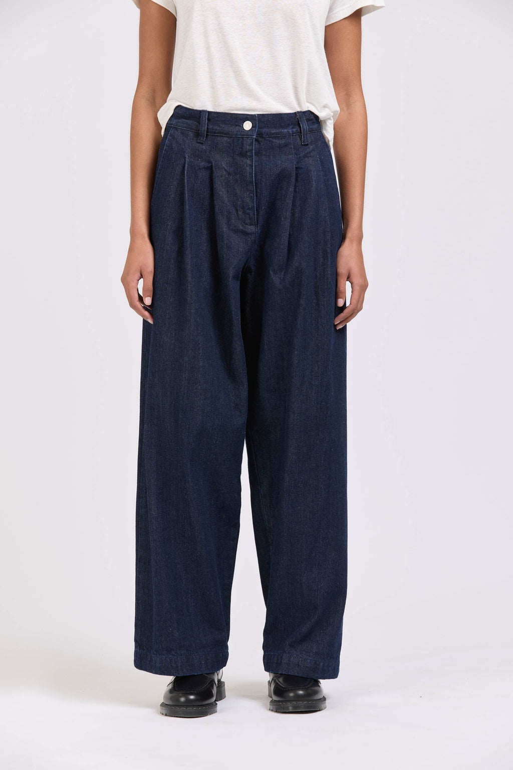Pleat Pant, Denim