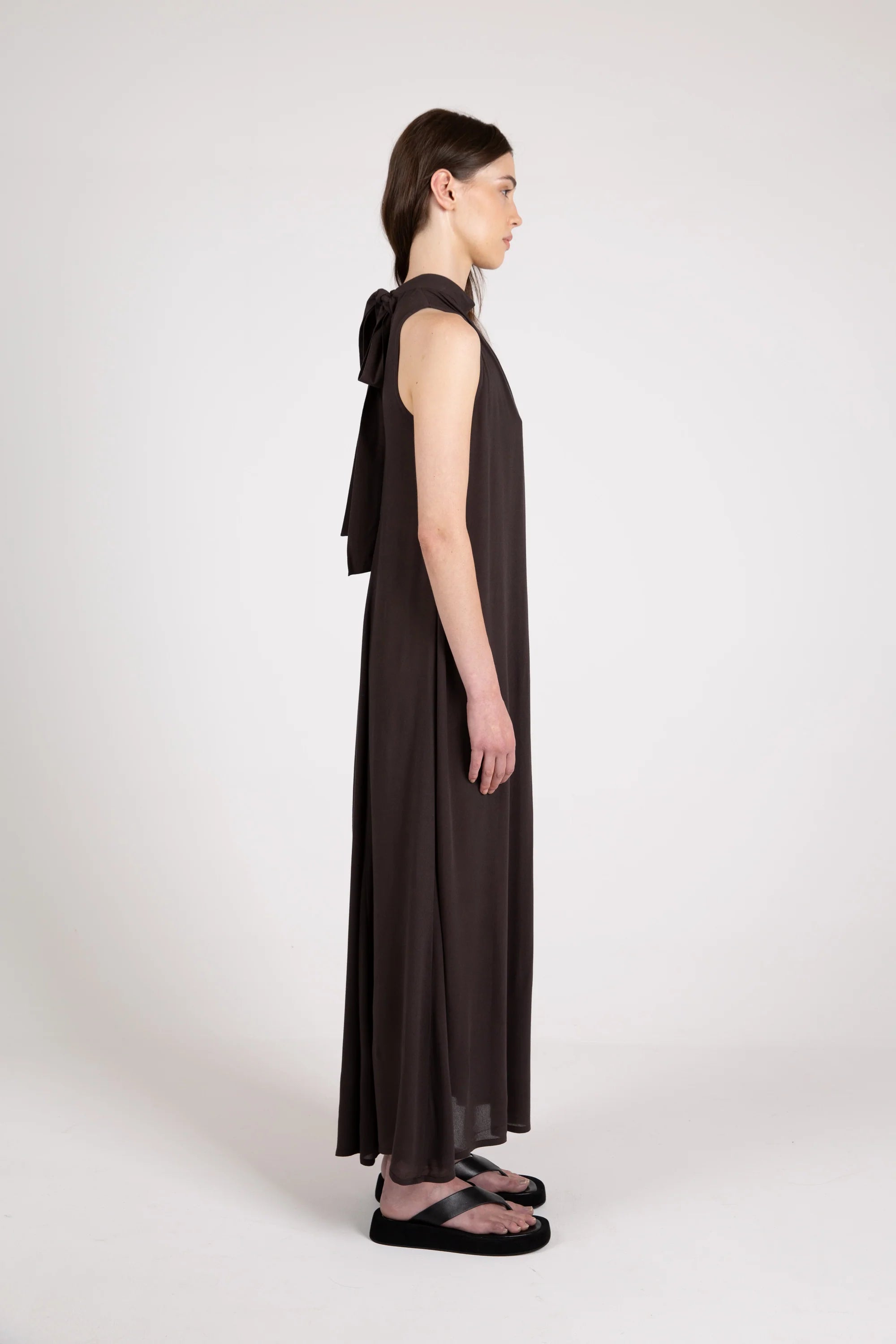 Glide Maxi Dress, Espresso