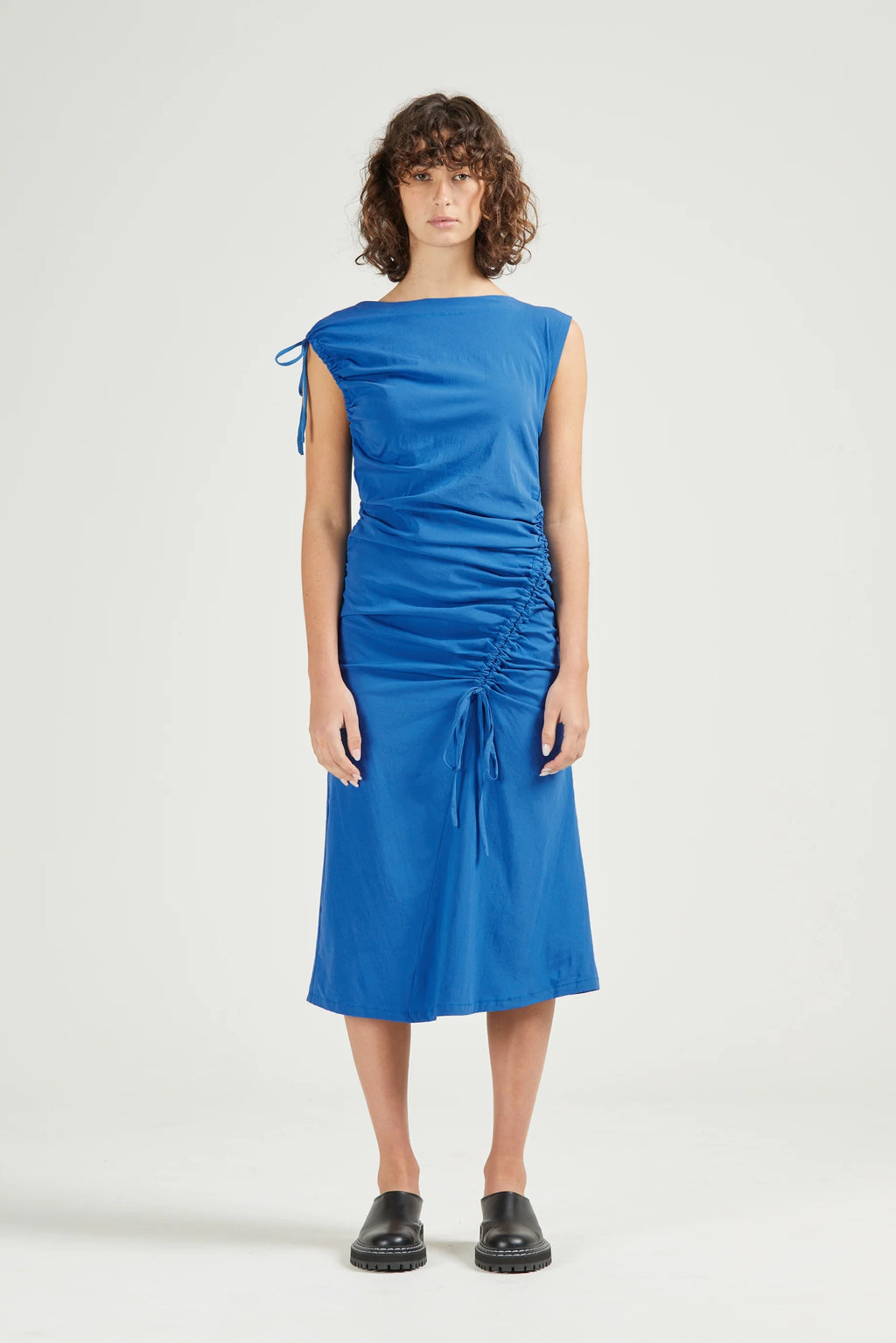 Asymmetric Dress, Cobalt