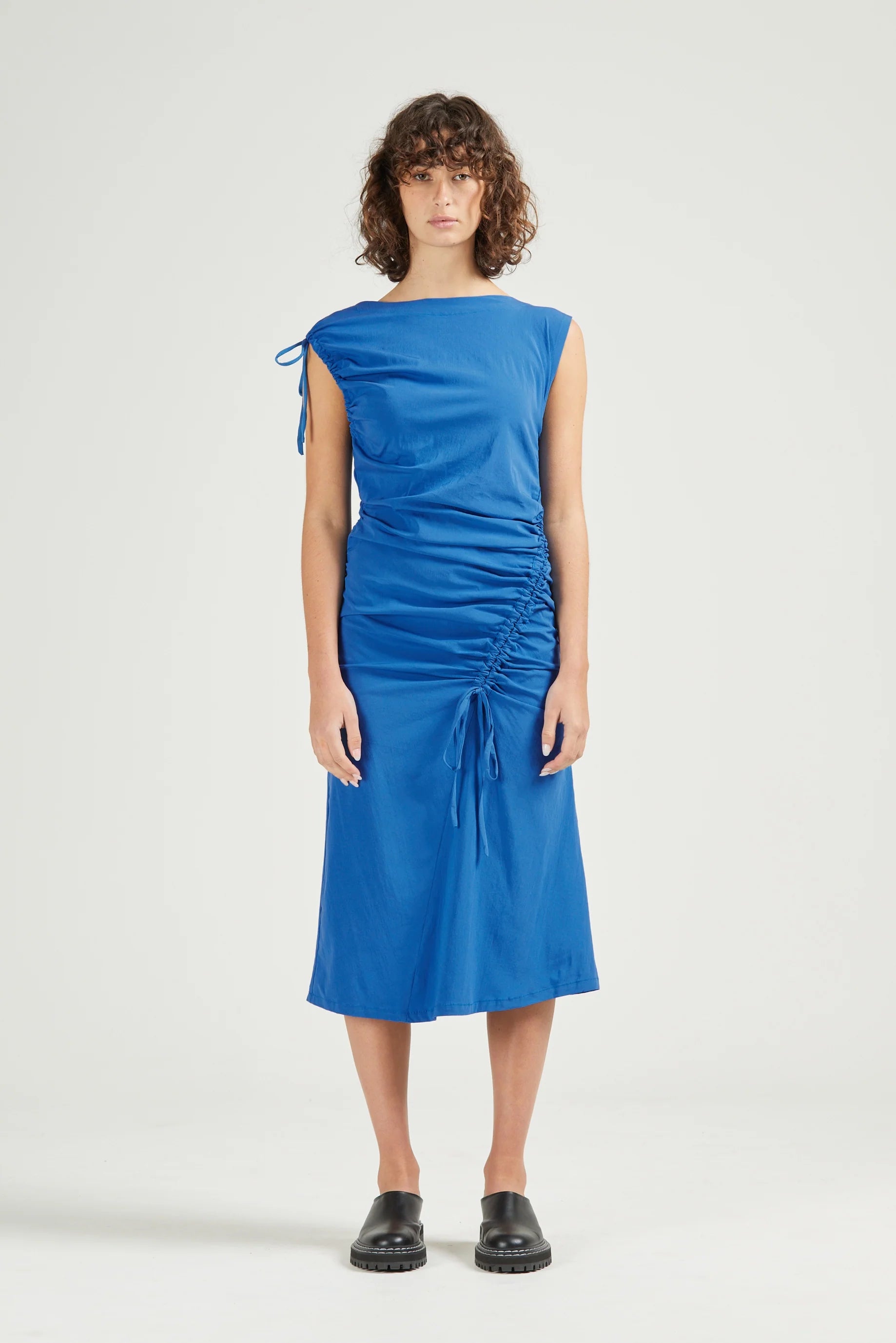 Asymmetric Dress, Cobalt