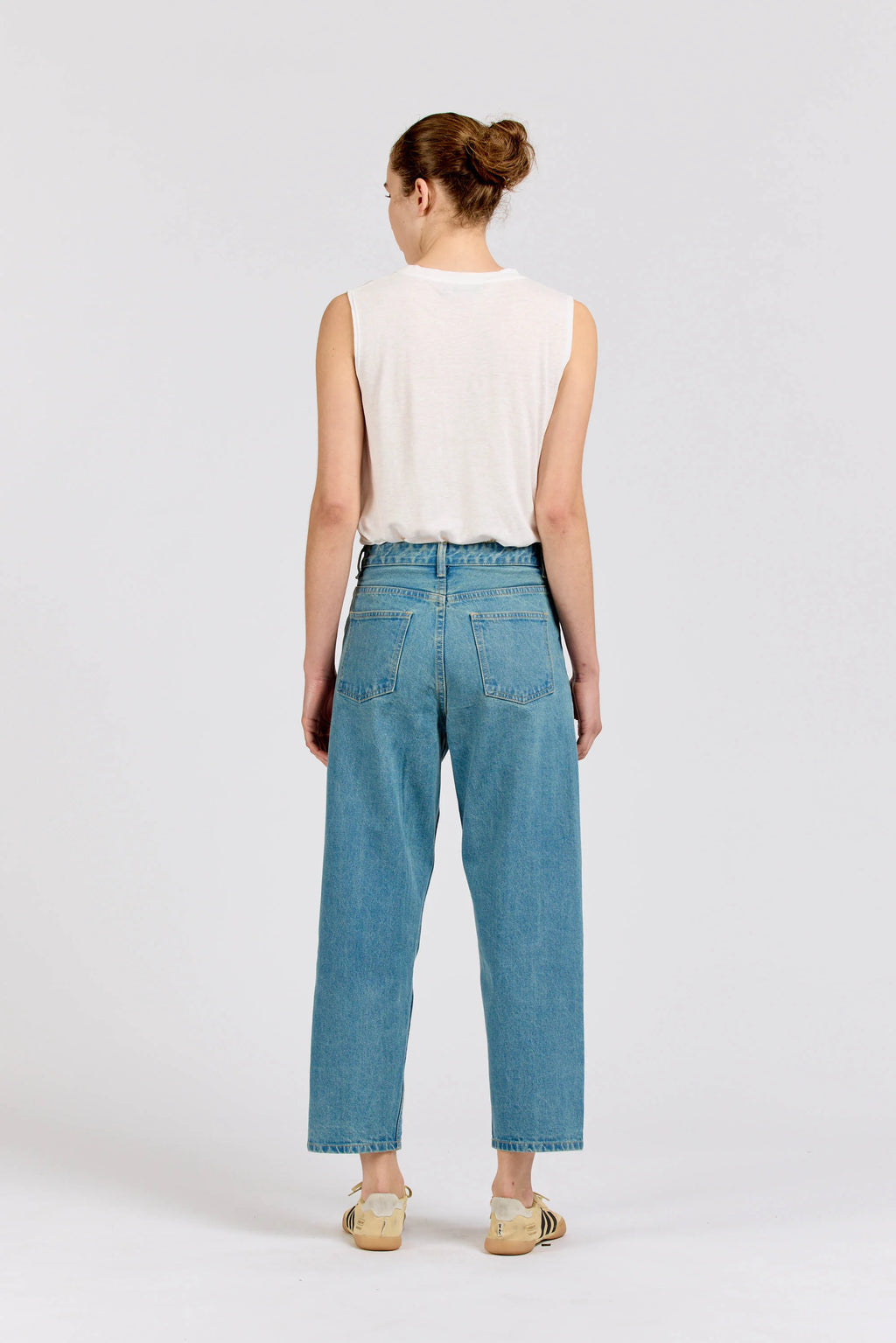Tapered Crop Jean, Vintage Stonewash