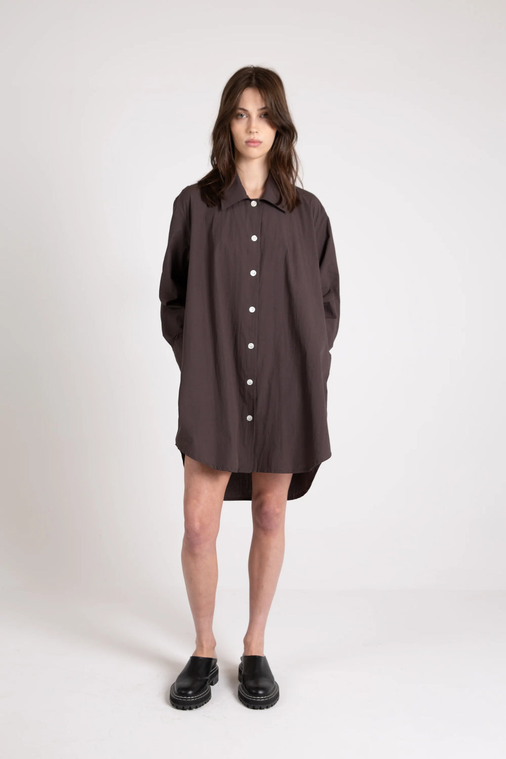 Shore Shirt Dress, Espresso