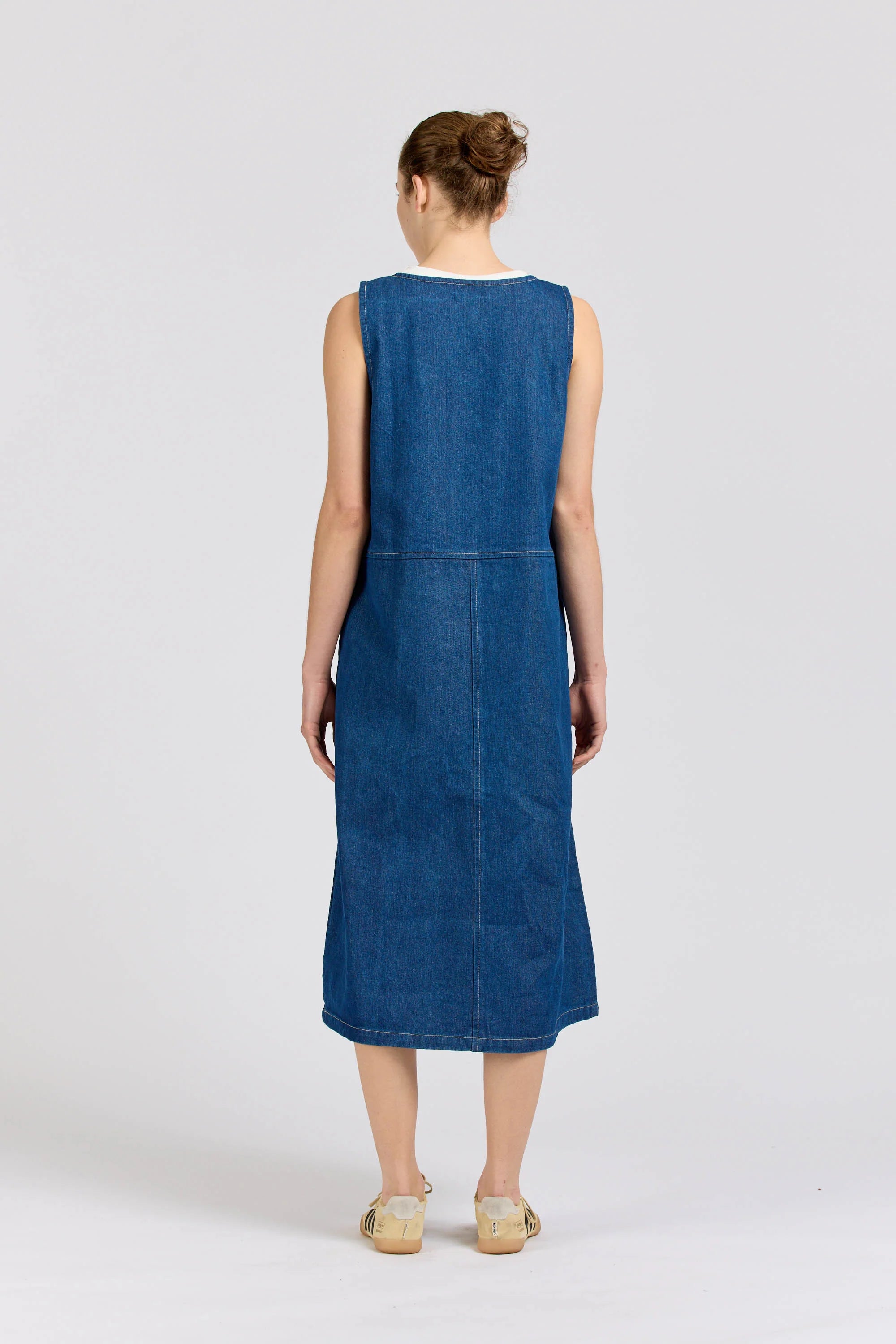 Shell Dress, Denim, Indigo