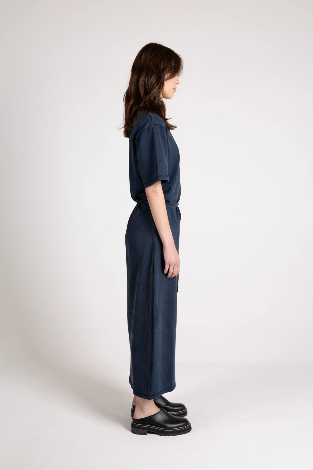 Arizona Tie Dress, Washed Navy