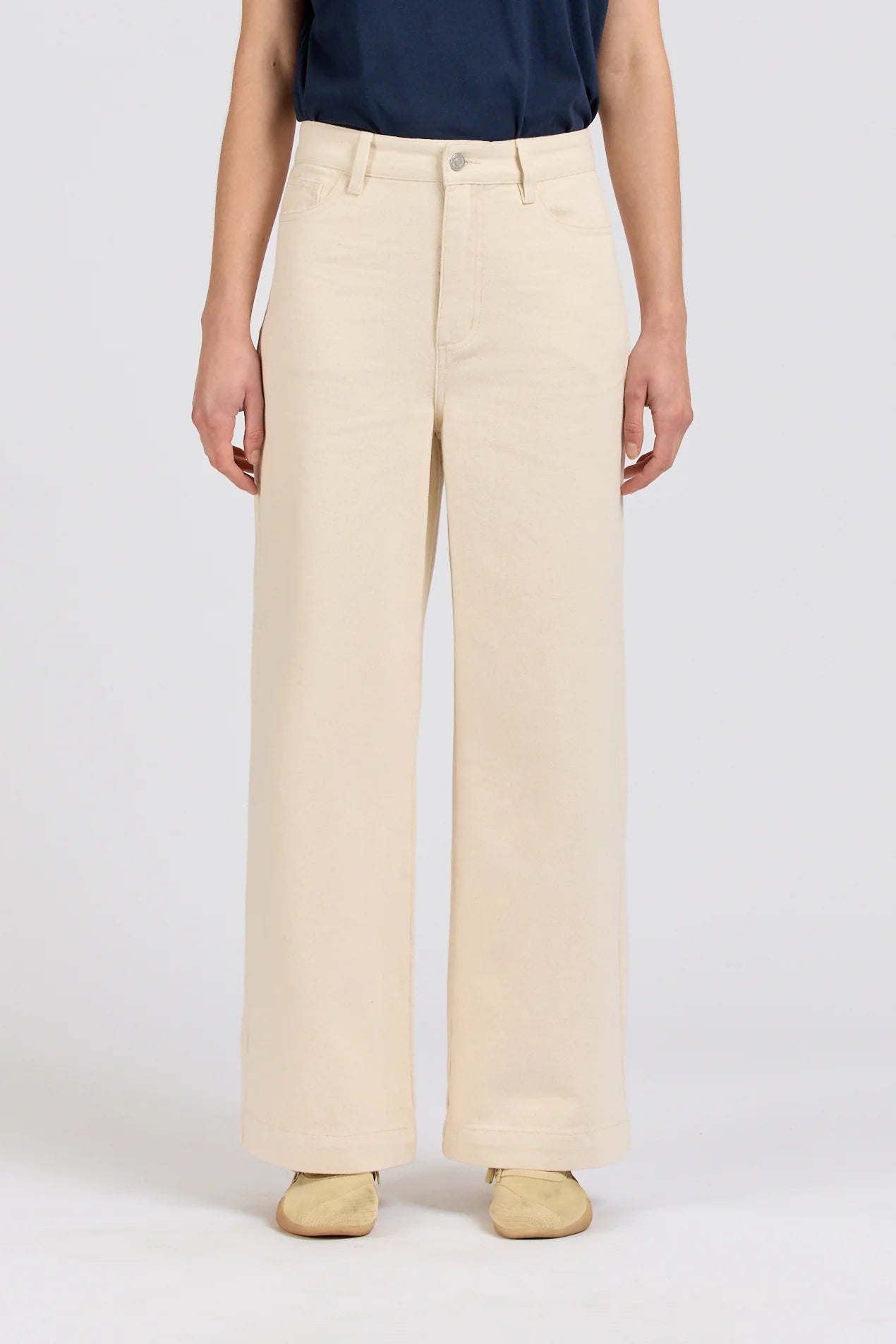 Women's Wide Leg Jean, Natural