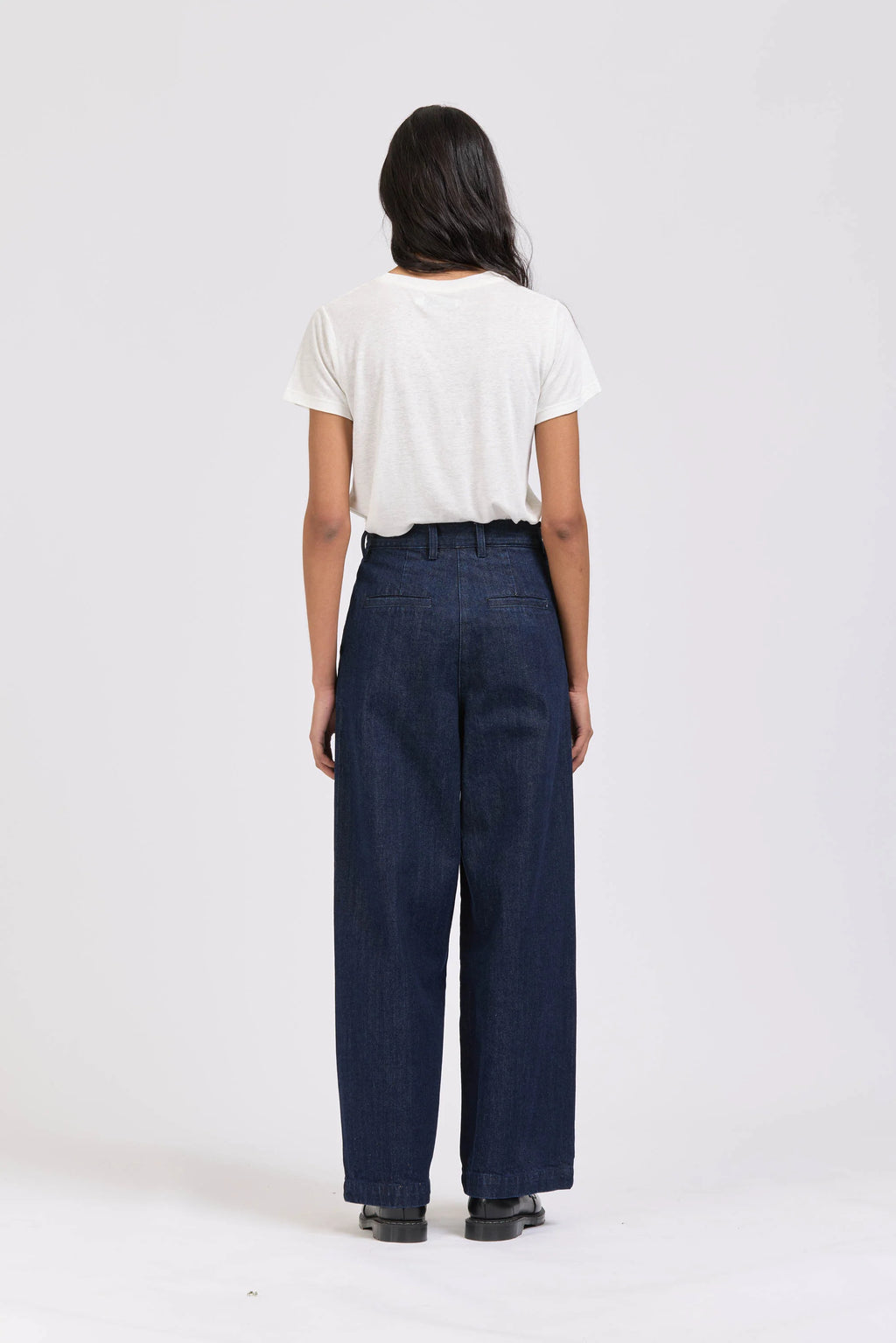Pleat Pant, Denim