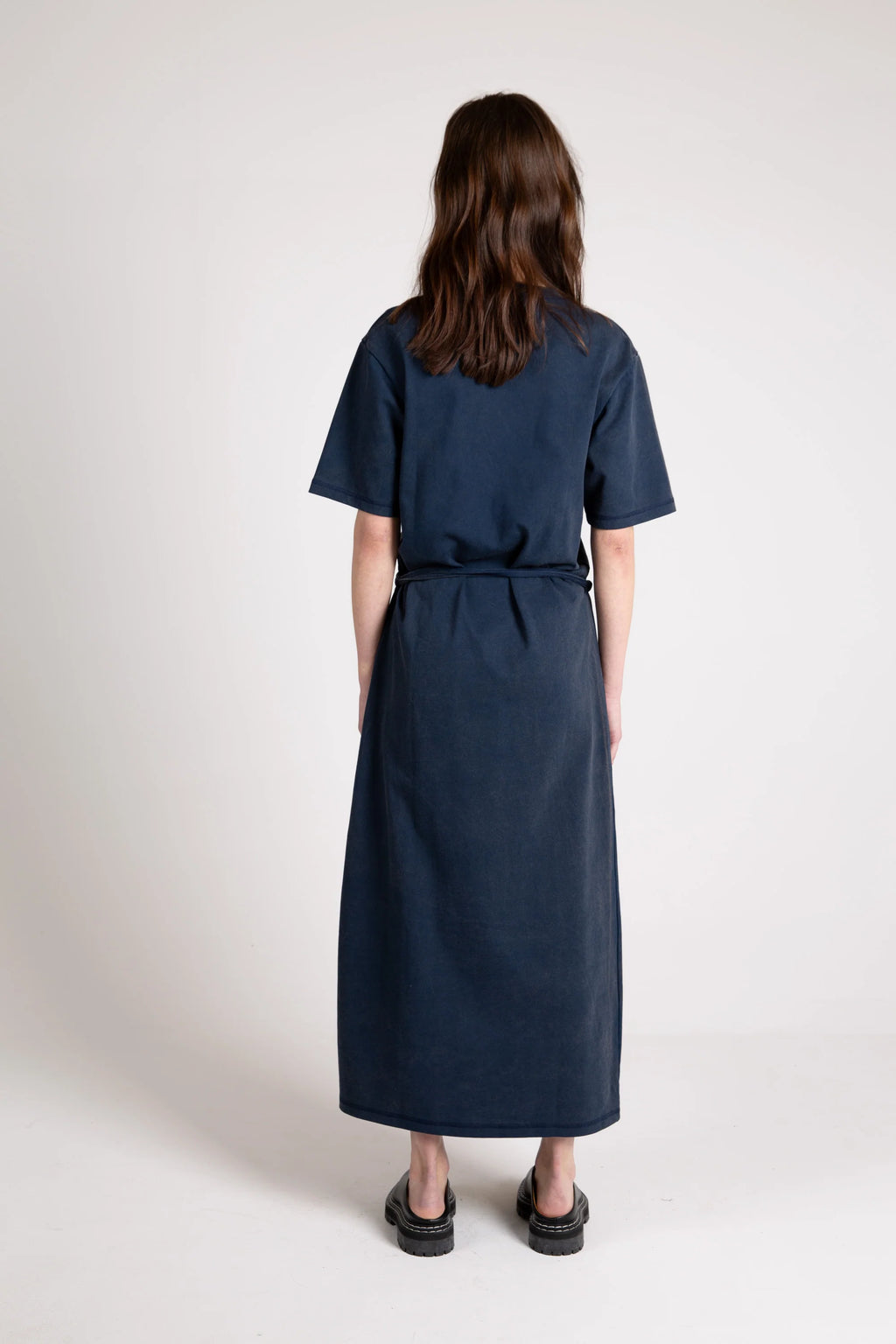 Arizona Tie Dress, Washed Navy