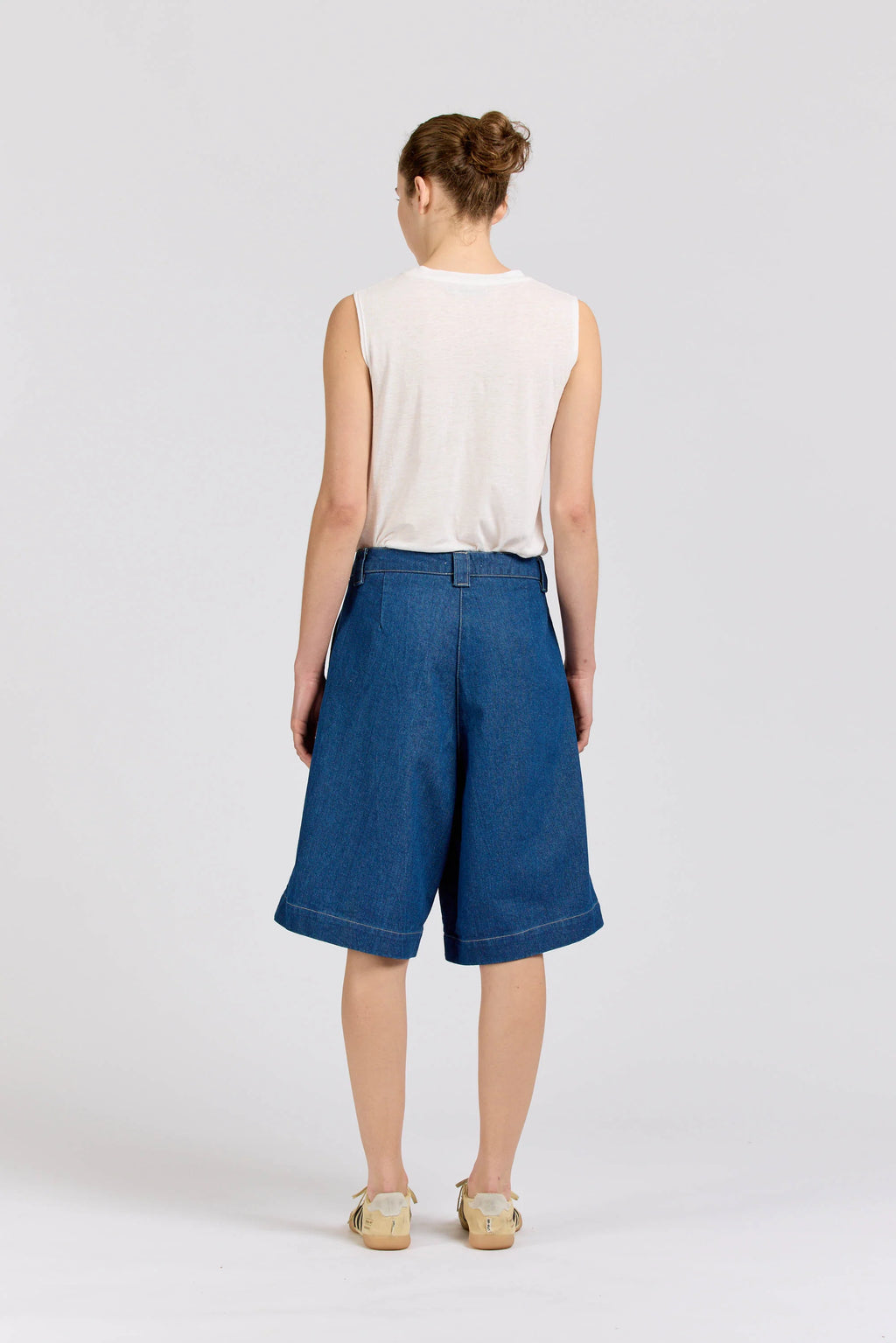 Port Short, Washed Denim