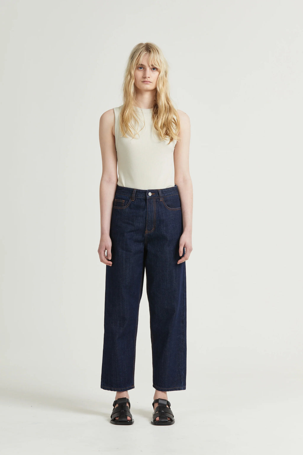 Tapered Crop Jean, Indigo