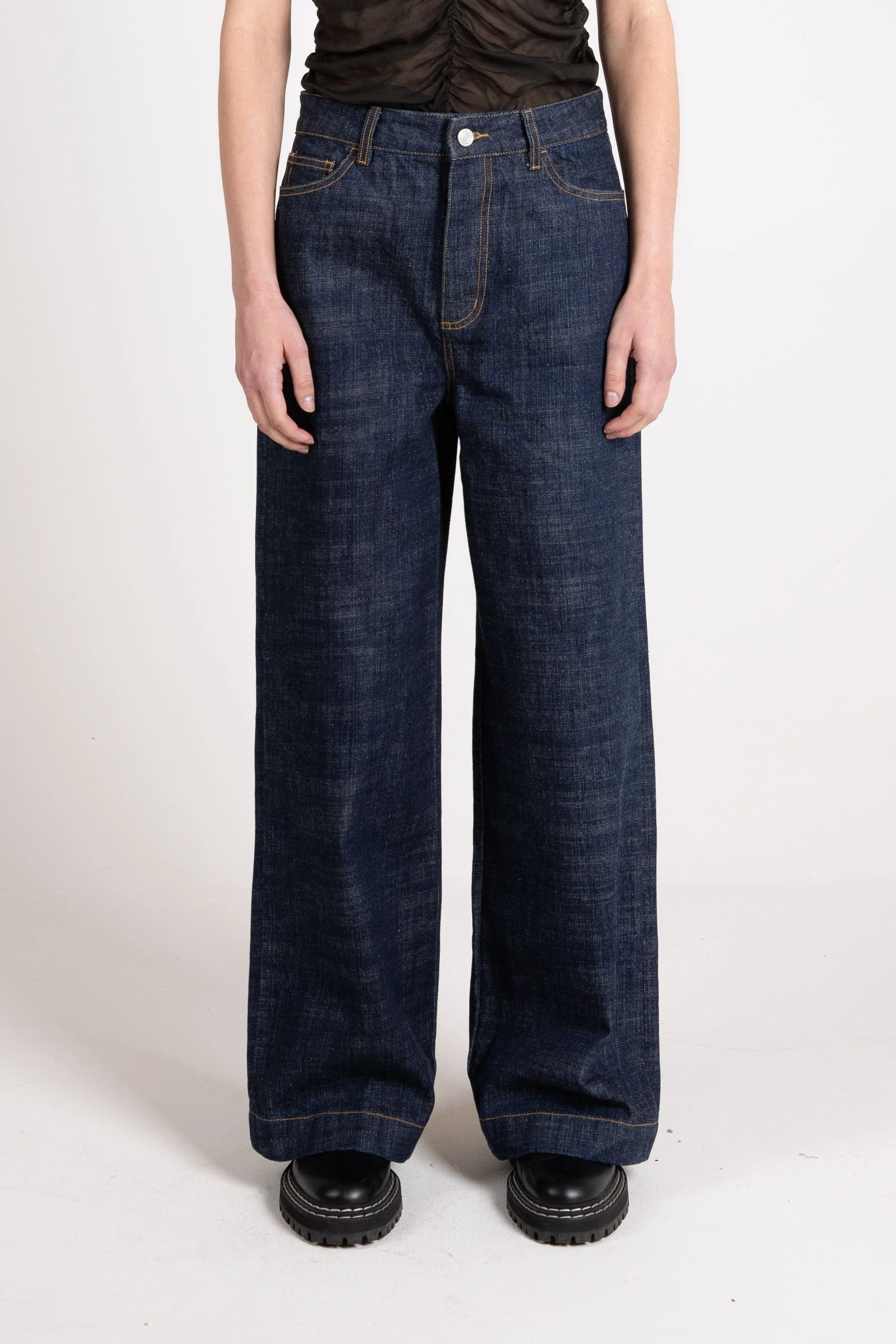 Women's Wide Selvedge Jean, Indigo