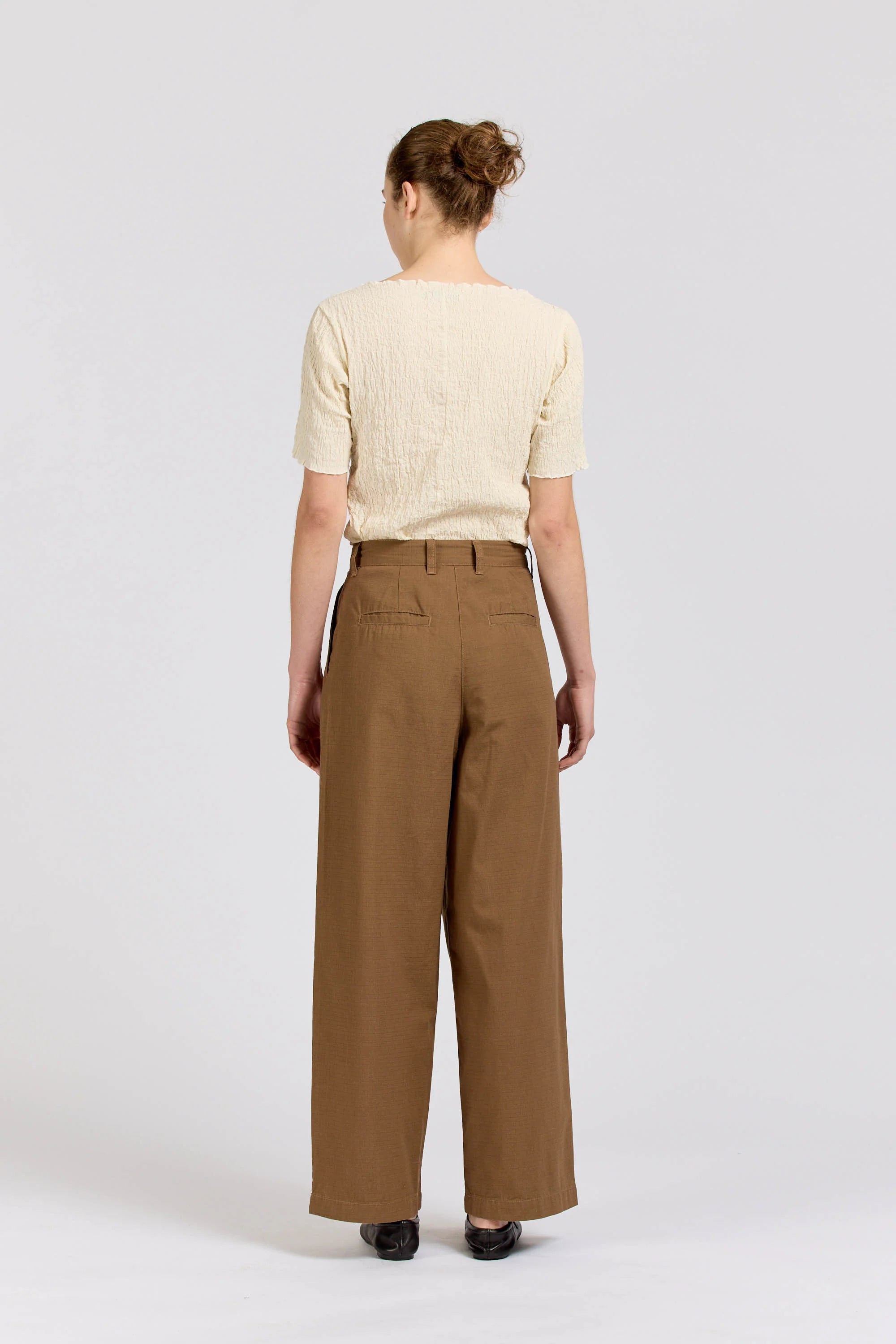 Pleat Pant, Ripstop, Walnut