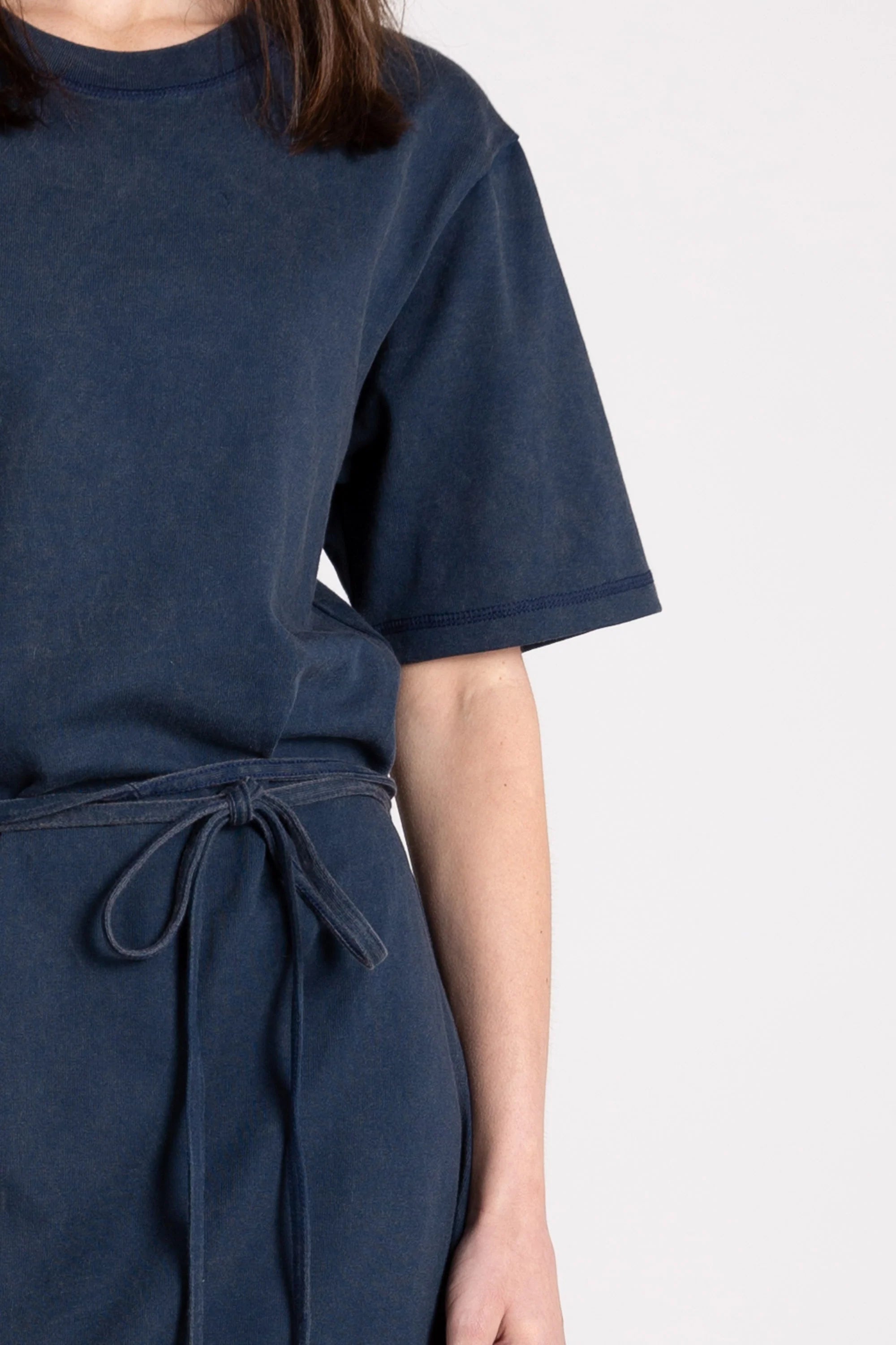 Arizona Tie Dress, Washed Navy