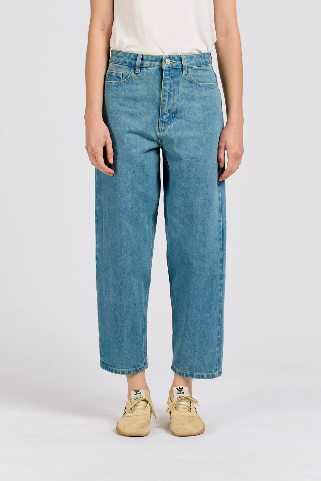 Tapered Crop Jean, Vintage Stonewash