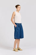 Port Short, Washed Denim