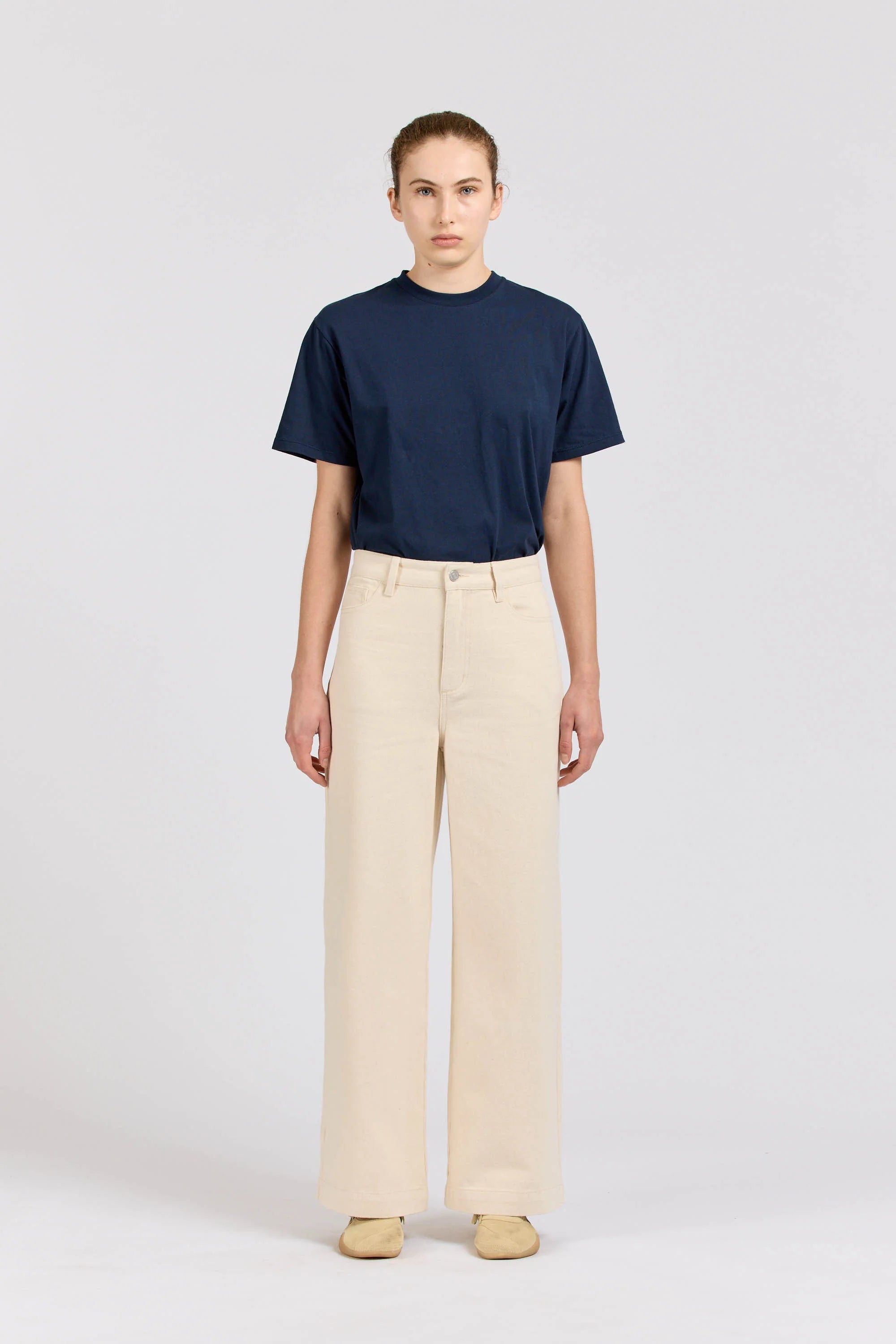 Women's Wide Leg Jean, Natural