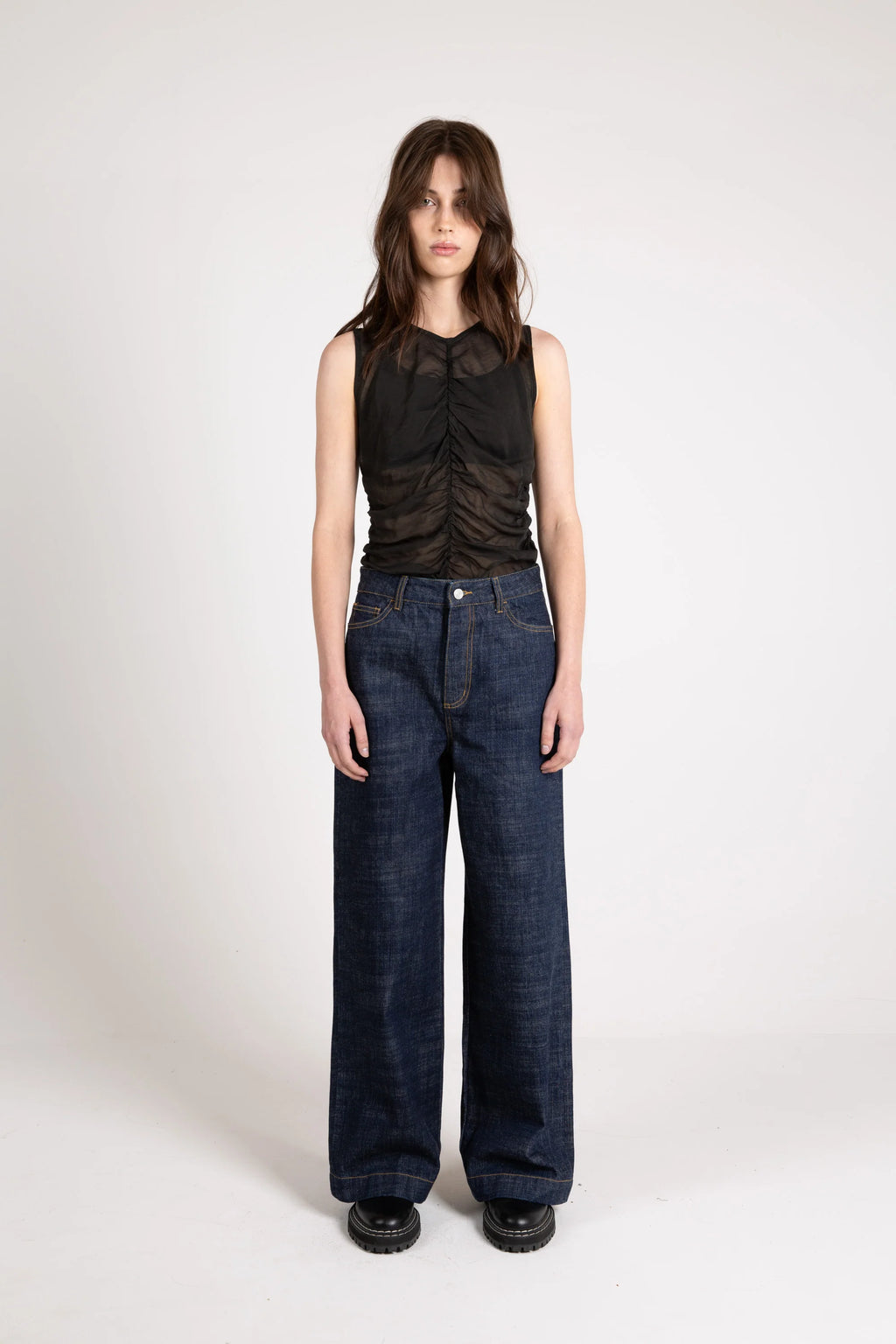 Women's Wide Selvedge Jean, Indigo