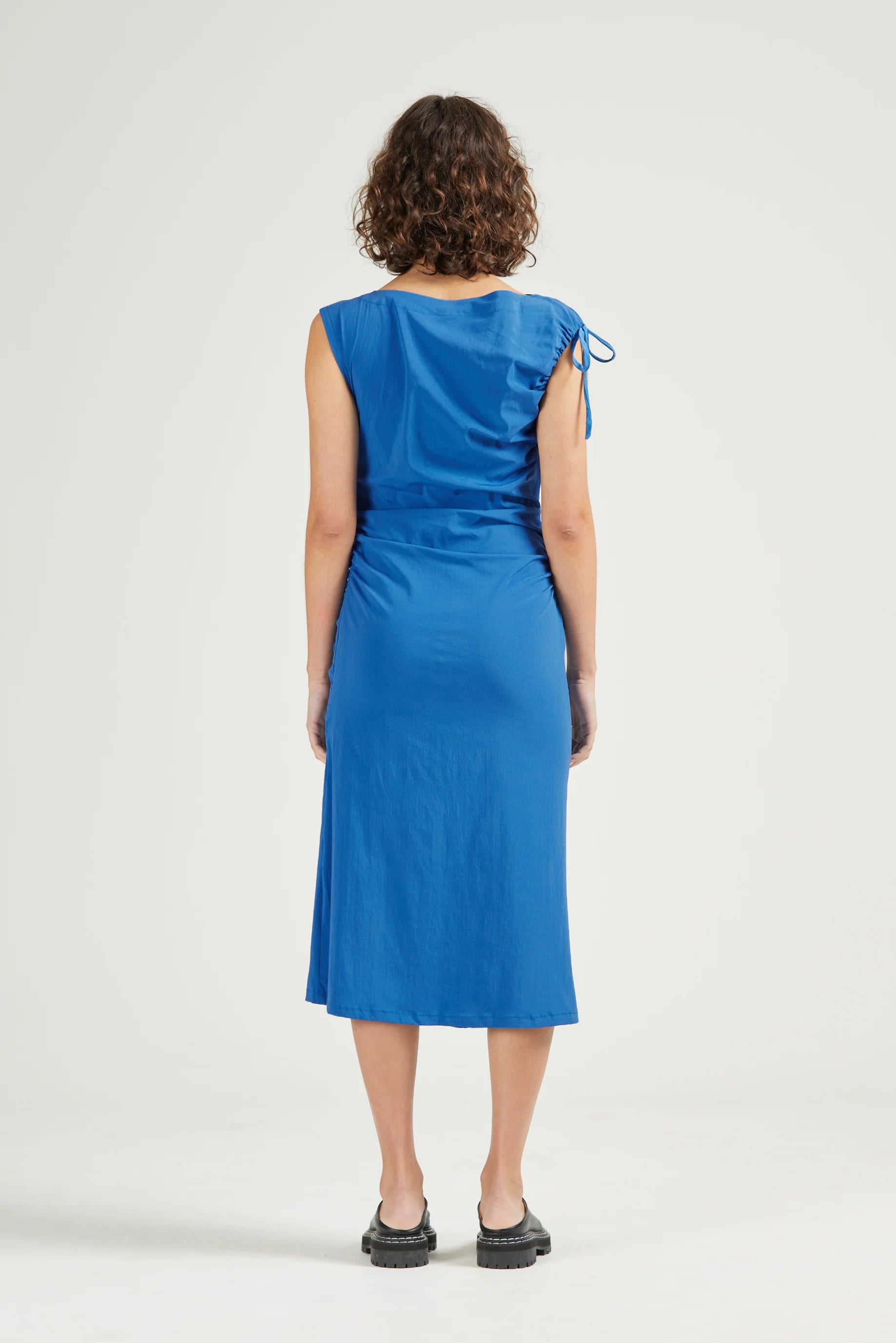 Asymmetric Dress, Cobalt
