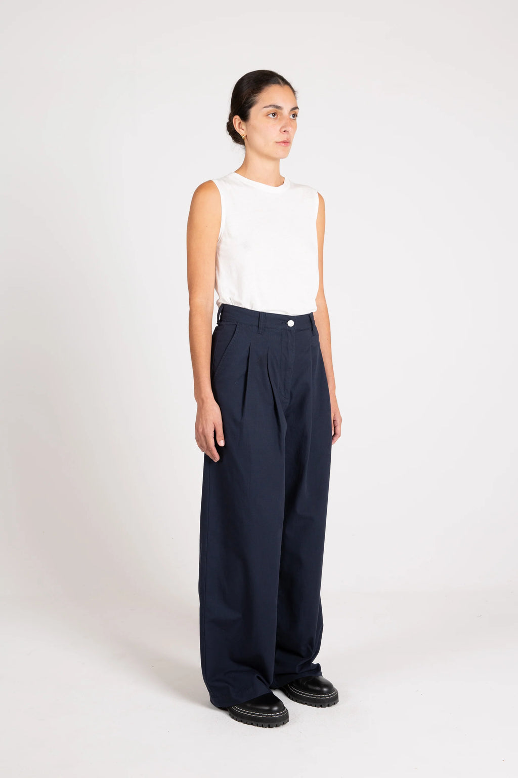 Pleat Pant, Ripstop, Midnight