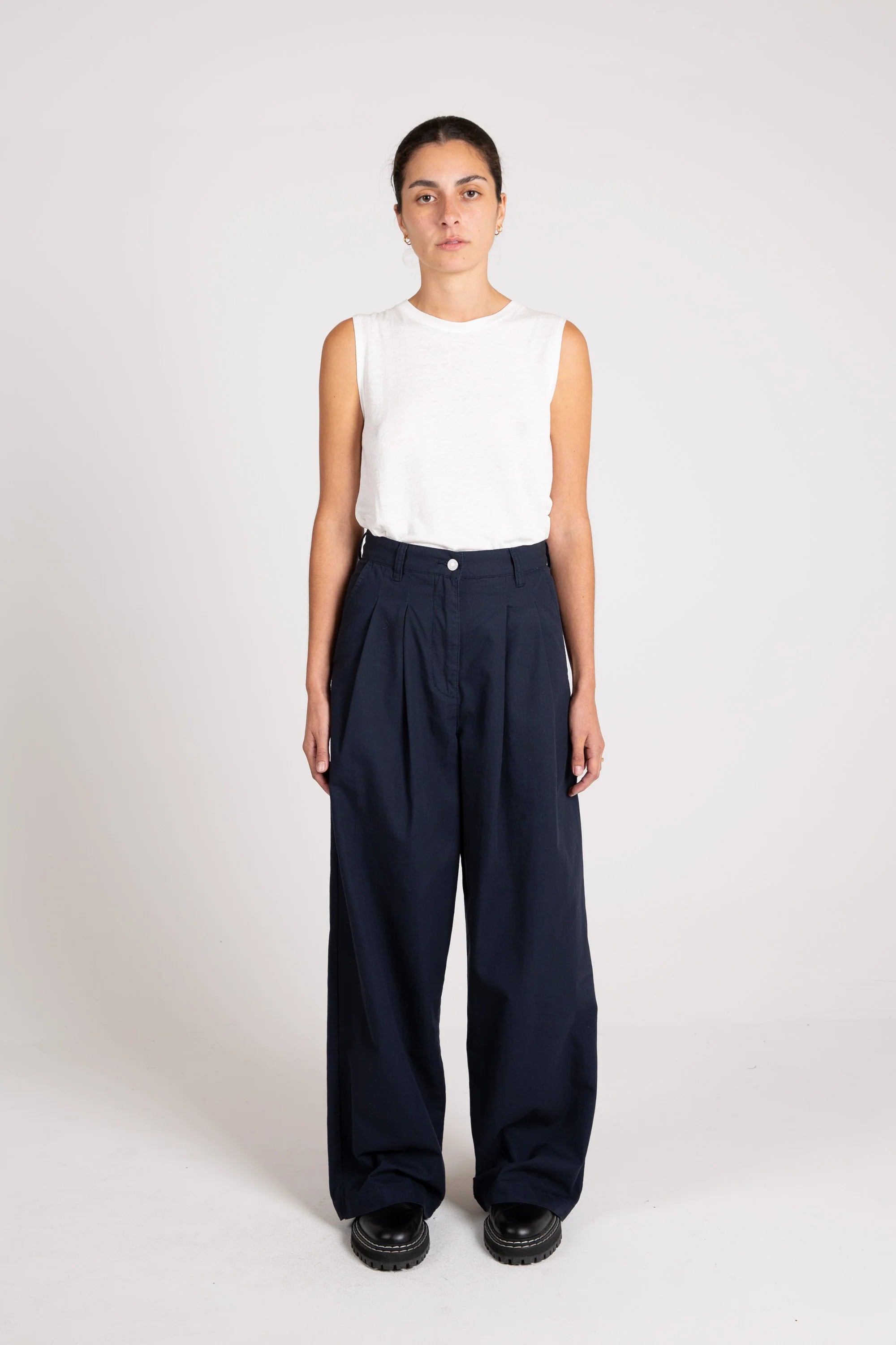 Pleat Pant, Ripstop, Midnight
